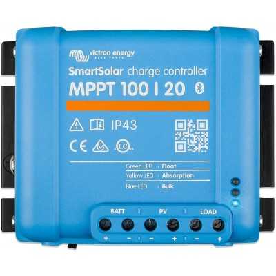 Victron Energy SmartSolar MPPT 100/20 12/24/48V 20A Solar Charge Controller UF22402W