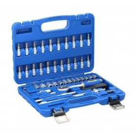 Kinzo Set utensili chiavi a bussola punte cricchetto 46 pezzi 55x200x271mm N63044600010