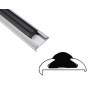 Inserto PVC nero in rotolo da 24m per profili in alluminio 56xh14mm OS4448611-18%