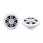 Couple Ultra-thin white stereo speakers 5.25 40x2W Rms 80-20000Hz 90dB OS2974301