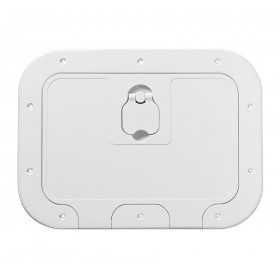 White polyethylene box with door and locker 280x180mm OS2031000