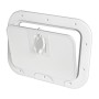 White polyethylene box with door and locker 280x180mm OS2031000