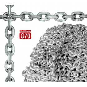 Hot-galvanized calibrated chain 70 10mm x 50 m OS0137010-050