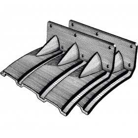 Coppia flaps Auto Trim 380x260mm in polietilene per scafi da 6 a 8 mt OS5165000-18%