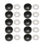 Black Nylon finishing washer with snap-on cover 3,5-4,2mm 10pcs N44590097010N