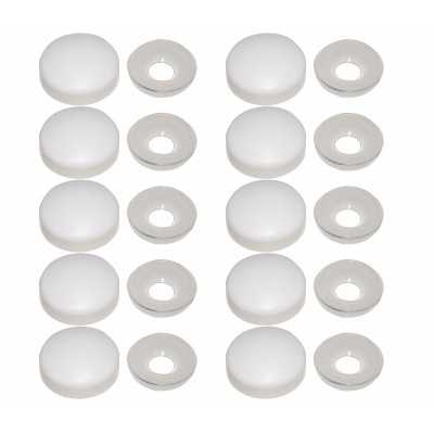 Kit 10 pezzi Sottovite con copritesta in nylon bianco 3,5-4,2mm N44590097010-0%