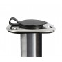Stainless steel Flush-mount fishing rod holder Ø 42mm Slope 90° OS4121172