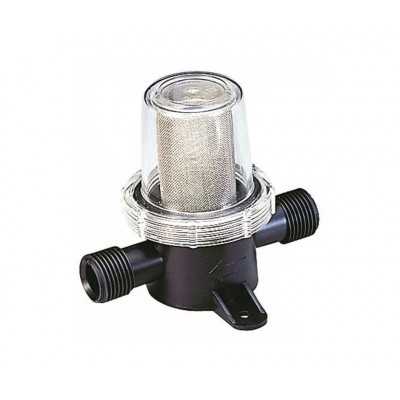 Filtro per acqua sanitaria con filtrante Inox h90mm Uscite Ø12.5mm MT4132010-5%