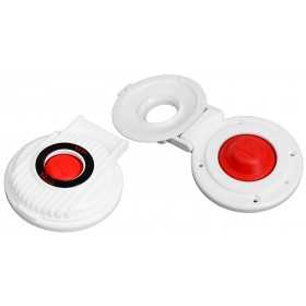 Quick Up footswitch 900U Red Push Button White cover Q900UW Quick Up footswitch 900U Red Push Button White cover Q900UW