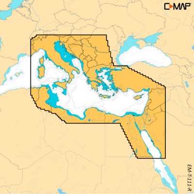 Simrad C-MAP Reveal X M-EM-T-111-R-MS Carta Mediterraneo Orientale per NSX 64220701-0%