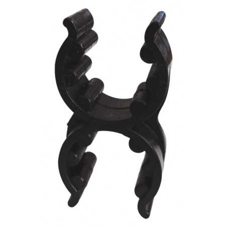 Black nylon double clip D.18/25mm Black colour N30610600659