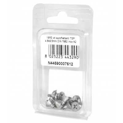 A2 DIN7982 Stainless steel flat self-tapping countersunk screws 4.8x9,5mm 15pcs N44590007612