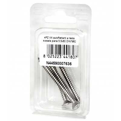 A2 DIN7982 Stainless steel flat self-tapping countersunk screws 5.5x60mm 4pcs N44590007636