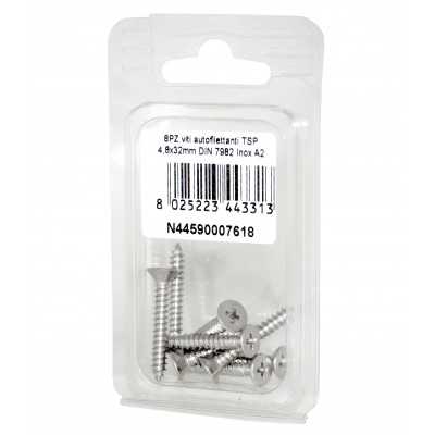 A2 DIN7982 Stainless steel flat self-tapping countersunk screws 4.8x32mm 8pcs N44590007618