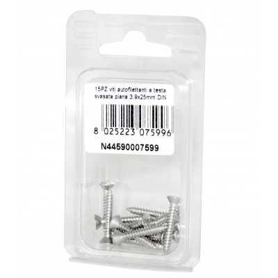 A2 DIN7982 Stainless steel flat self-tapping countersunk screws 3.9x25mm 15pcs N44590007599