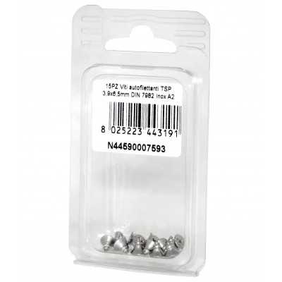 A2 DIN7982 Stainless steel flat self-tapping countersunk screws 3.9x6.5mm 15pcs N44590007593