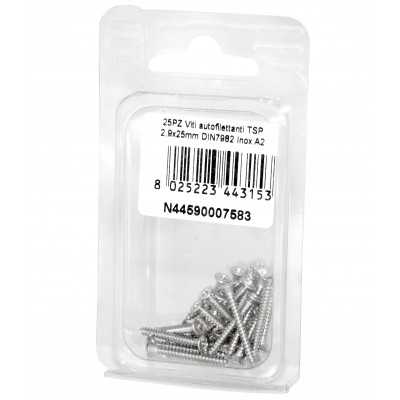 A2 DIN7982 Stainless steel flat self-tapping countersunk screws 2.9x25mm 25pcs N44590007583