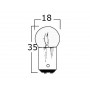 Set 2 Lampadine bipolare 24V 10W BA15D con sfera piccola a poli paralleli OS1420003-0%