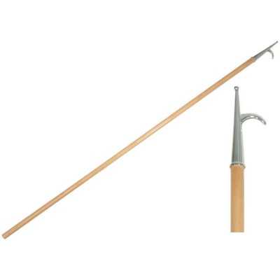 Wooden pole and Stainless Steel boathook tip 180cm MT0700618