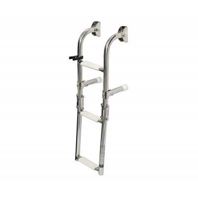Scaletta pieghevole Inox 3 gradini per gommoni 630x180mm Interasse 160mm OS4957303-18%