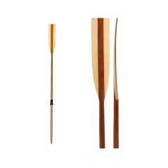 Mahogany oar with curved blade 220cm Ø36mm OS3444622