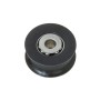 Black Delrin pulley with stainless steel balls 44mm for lines Ø14mm OS5524405