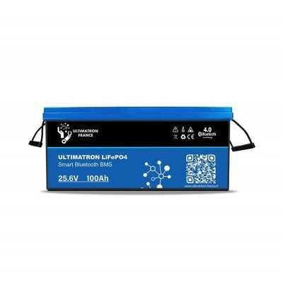 Ultimatron 24V 100Ah 25,6V LiFePO4 Lithium Battery with BMS Smart Bluetooth ULUBL24100