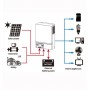TopSolar Hybrid Solar Inverter 48V 5600VA to 230V MPPT 120A 500VDC for 6000W PV N52722022030