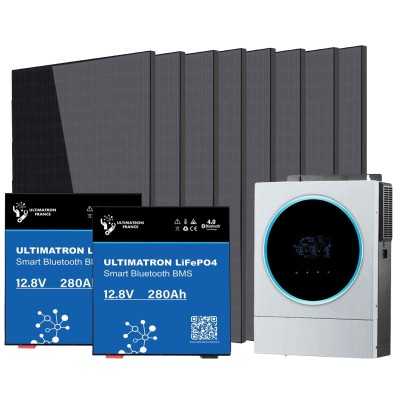 24V 3.2kW Photovoltaic Kit with 3.6kW Inverter and 7.17Kwh LiFePo4 Batteries N54130200330