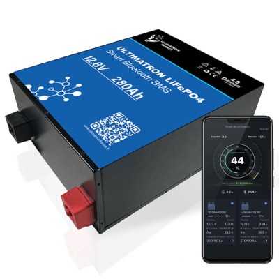 ULTIMATRON LiFePO4 12.8V 200Ah Smart BMS con Bluetooth