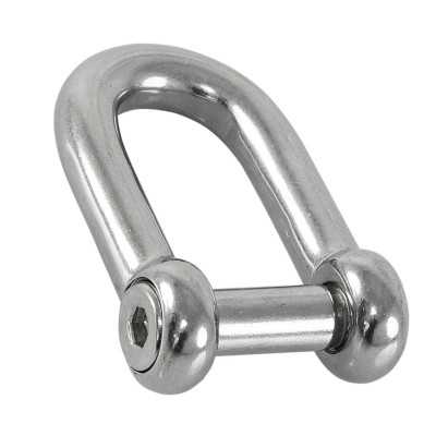 Stainless steel shackle with screw-lock 60mm Pin 10mm N61641100477