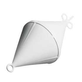 Gavitello biconico bianco Ø320xh750mm in plastica rinforzata LZ16414-10%