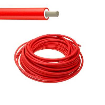 Red Unipolar Photovoltaic Cable 10 sqmm Sold by the meter N50830750295MT