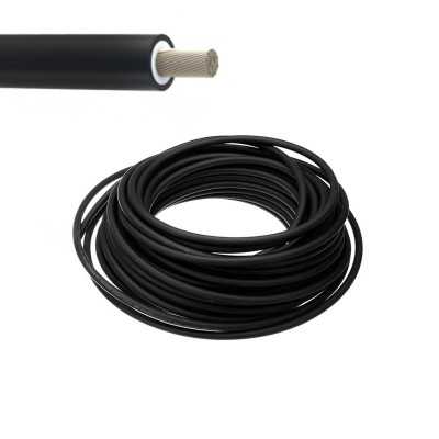 Black Unipolar Photovoltaic cable 4 sqmm Sold by the metre N50830750290MT