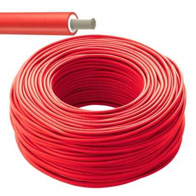 100m Red Unipolar Photovoltaic Cable coil 6 sqmm N50830750293