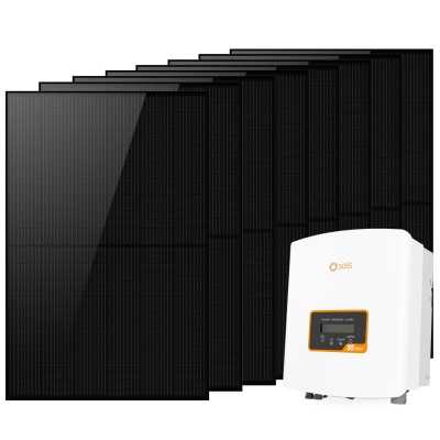Photovoltaic Kit 3.2kW single-phase with Solis S6-GR1P3K-M 3kW Inverter for grid connection