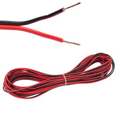 Speaker Cable 2x0.75mmq Rollable Black/Red Sold by the meter N50824001263