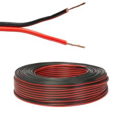 Speaker Cable 2x0.75mmq Rollable Black/Red 15 meters N50824001271