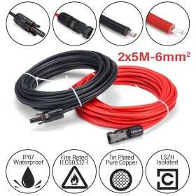Solar Cable Kit 2x5m-6mmq with F/M MC4 connectors N151230750281 Solar Cable Kit 2x5m-6mmq with F/M MC4 connectors N151230750281