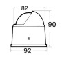 Bussola Riviera BS1 Grigia 82x92x90mm N100368321245-15%