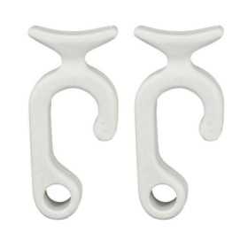 Coppia clip portaparabordi bianco per tubo 22-25mm Cima max Ø12mm N10502806694B-5%