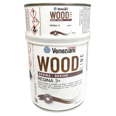Veneziani Resina 3+ Wood A+B 750ml Protegge Legno N709473COL227-15%