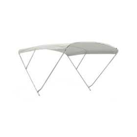 Stainless steel 3-arch detachable bimini 170-190cm h140cm White Sheet N120412011430 Stainless steel 3-arch detachable bimini 170-190cm h140cm White Sheet N120412011430