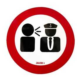 Sticker Do not disturb the captain Ø134mm N31812621826 Sticker Do not disturb the captain Ø134mm N31812621826