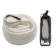 High-strength spliced mooring line Ø 14mm 9mt White OS0644372