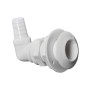 White nylon seacocks with 90° elbow 25mm hose connector N42038202456