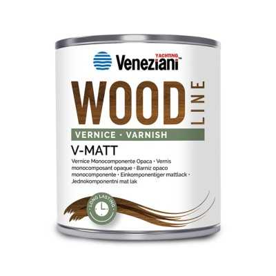 Veneziani WOOD V-MATT 7W6.313 750ml Vernice opaca monocomponente YM473COL502-15%