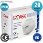 Mascherina FFP2 BIANCA Promask PM2 NR Certificata CE1463 Made in EU 20Pz N90056004405-20