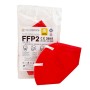 Mascherina FFP2 ROSSA Italiamedica Certificata CE2841 DPI Cat.III Made in EU N90056004411