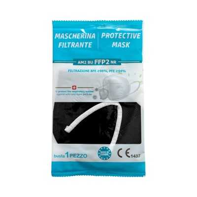 EuroProfil AM2 BU FF2 NR CE1437 Black protective mask CE1437 Certified N90056004421